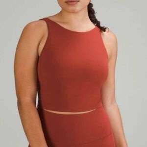 LULULEMON Cayenne Align High-Neck Tank‎ Top Nulu Shelf Bra Active Workout Size 6